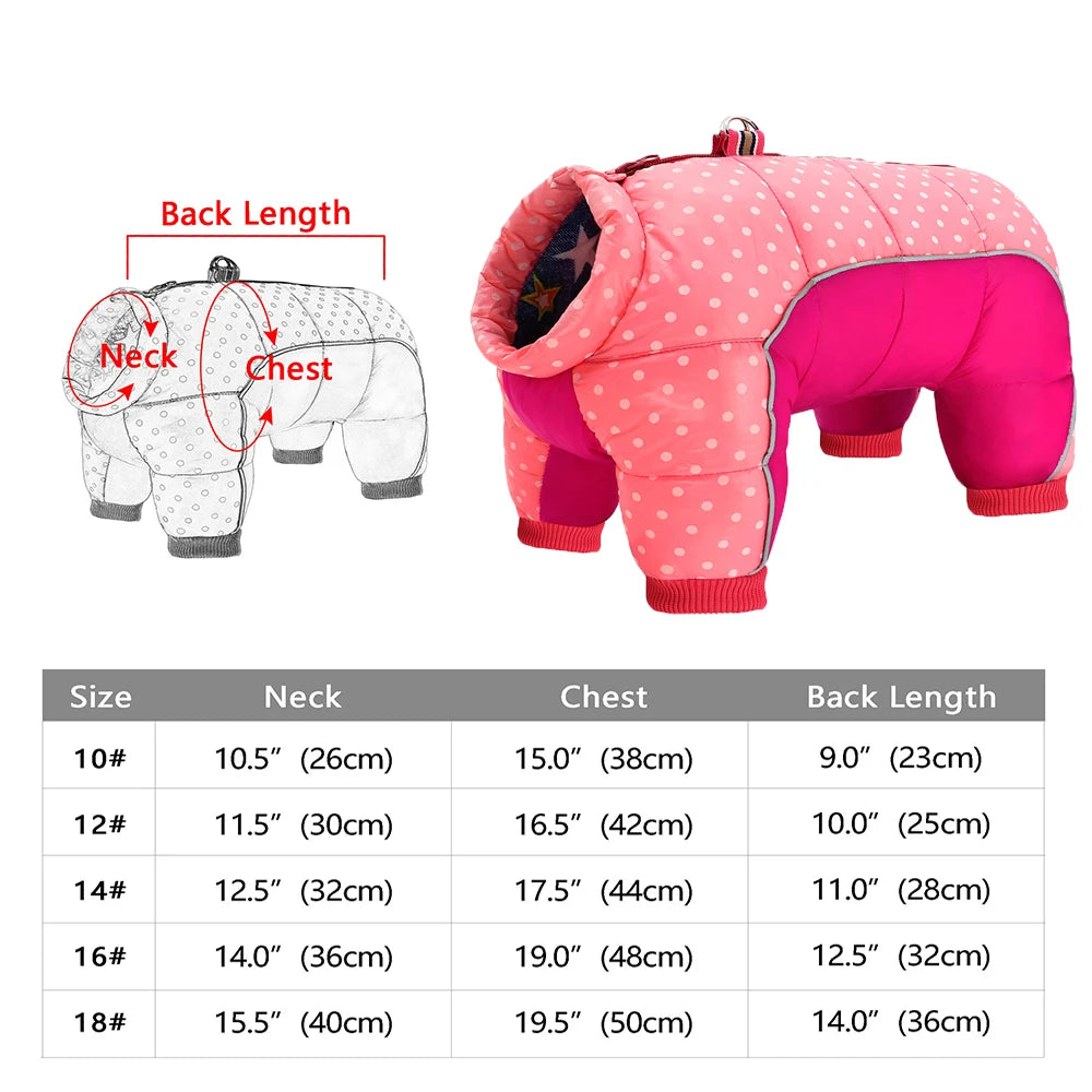 Winter Dog Clothes – Thick Warm Jacket & Jumpsuit