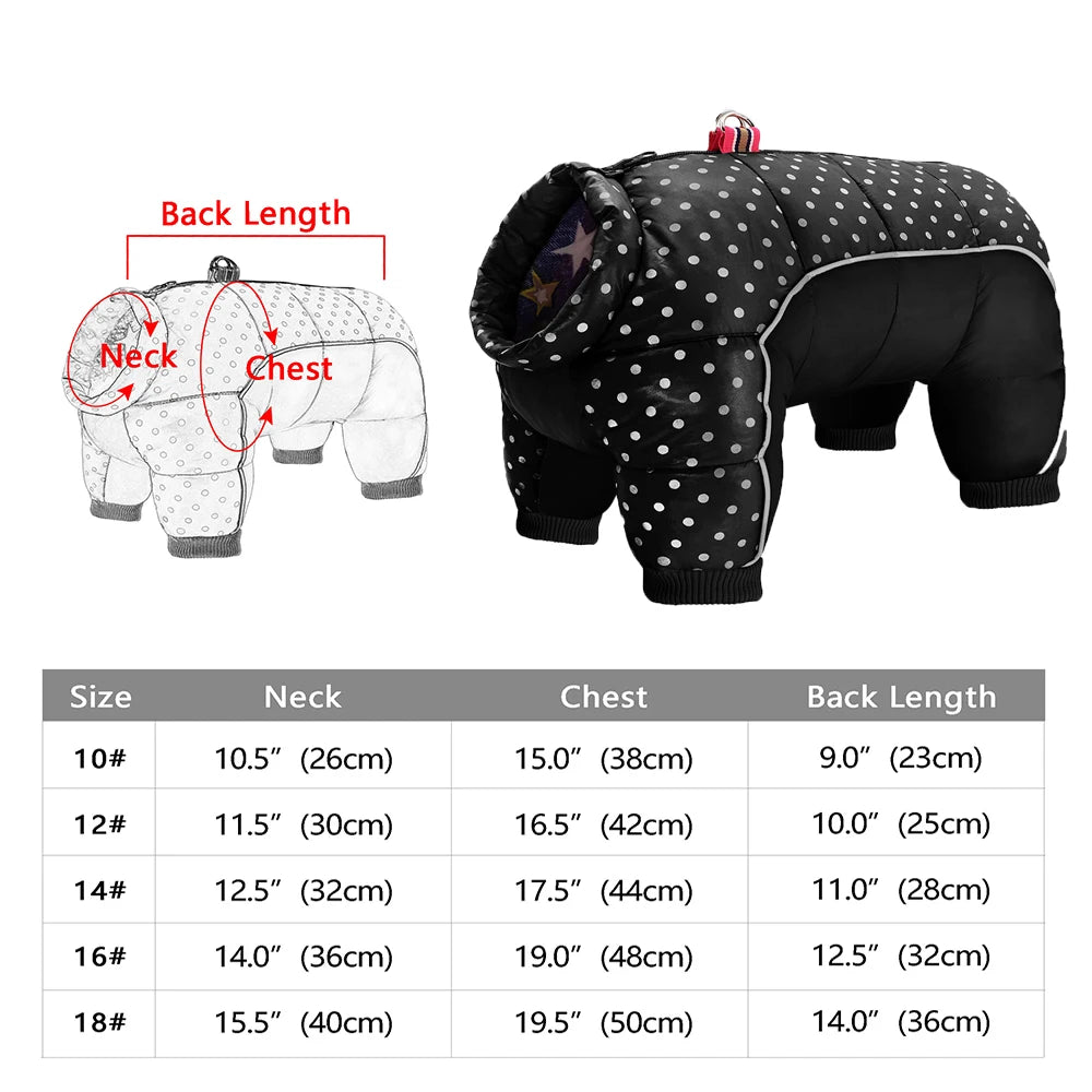 Winter Dog Clothes – Thick Warm Jacket & Jumpsuit