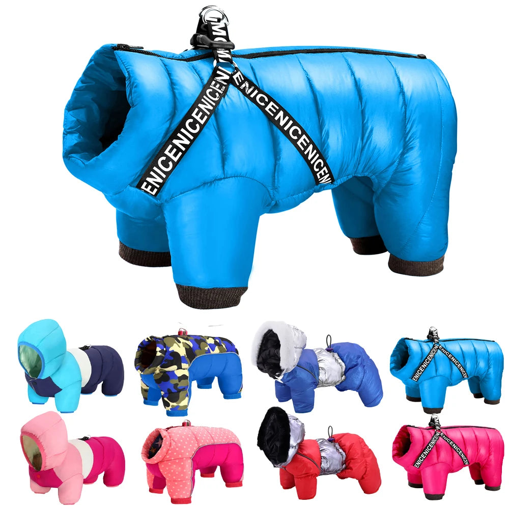 Winter Dog Clothes – Thick Warm Jacket & Jumpsuit