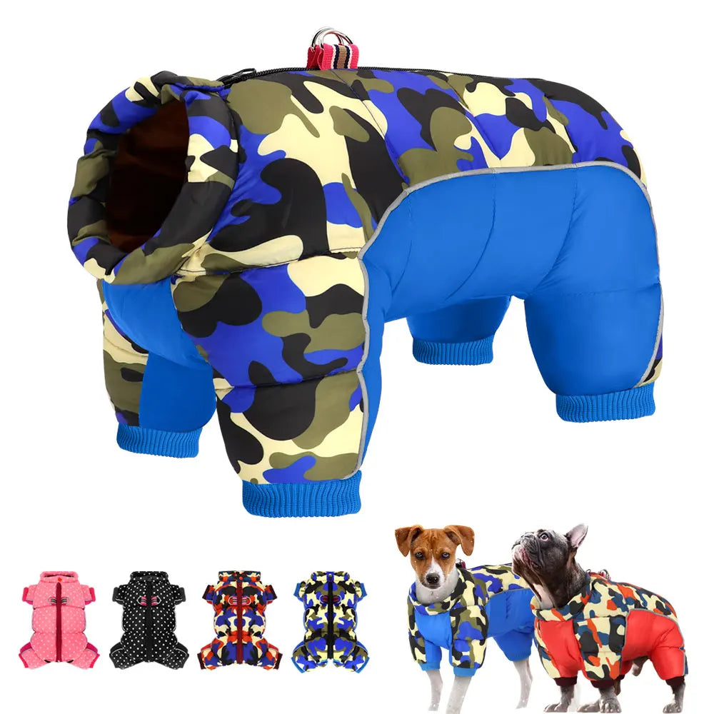 Winter Dog Clothes – Thick Warm Jacket & Jumpsuit