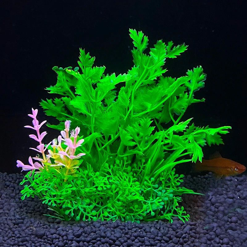 Artificial Aquarium Plant – 14cm Colorful Fish Tank Decoration