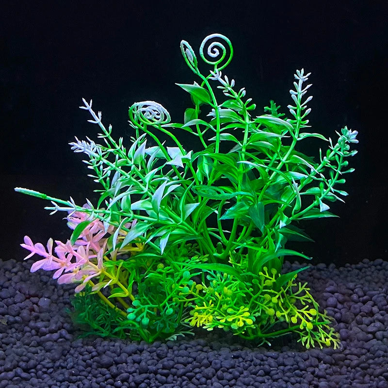 Artificial Aquarium Plant – 14cm Colorful Fish Tank Decoration