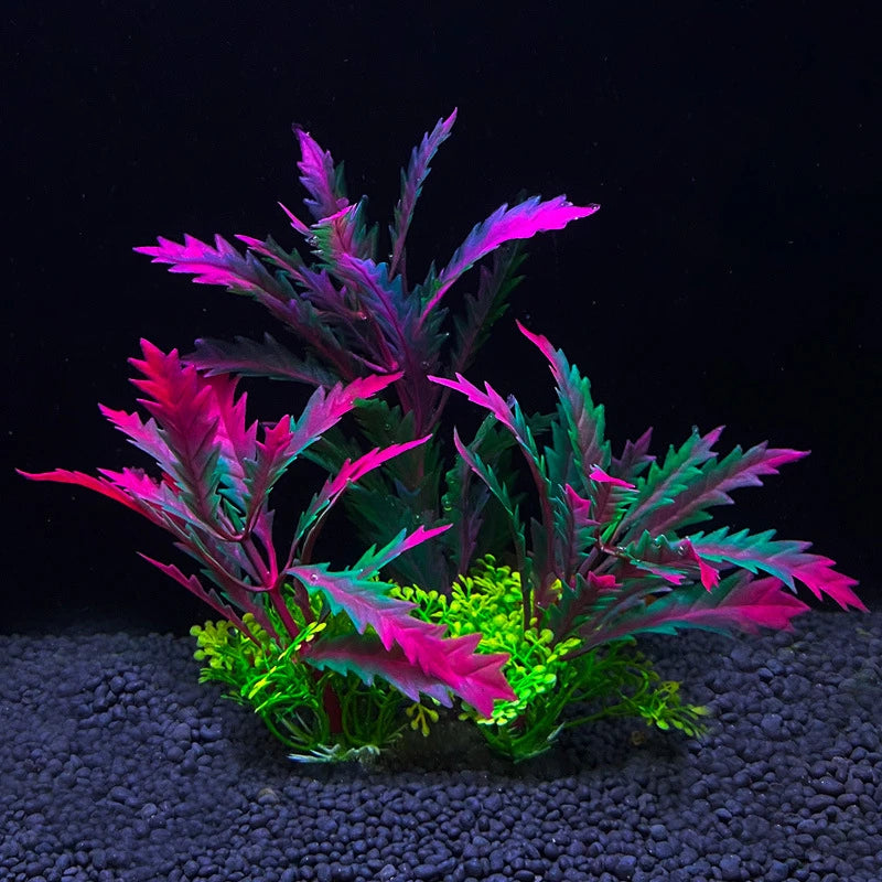 Artificial Aquarium Plant – 14cm Colorful Fish Tank Decoration