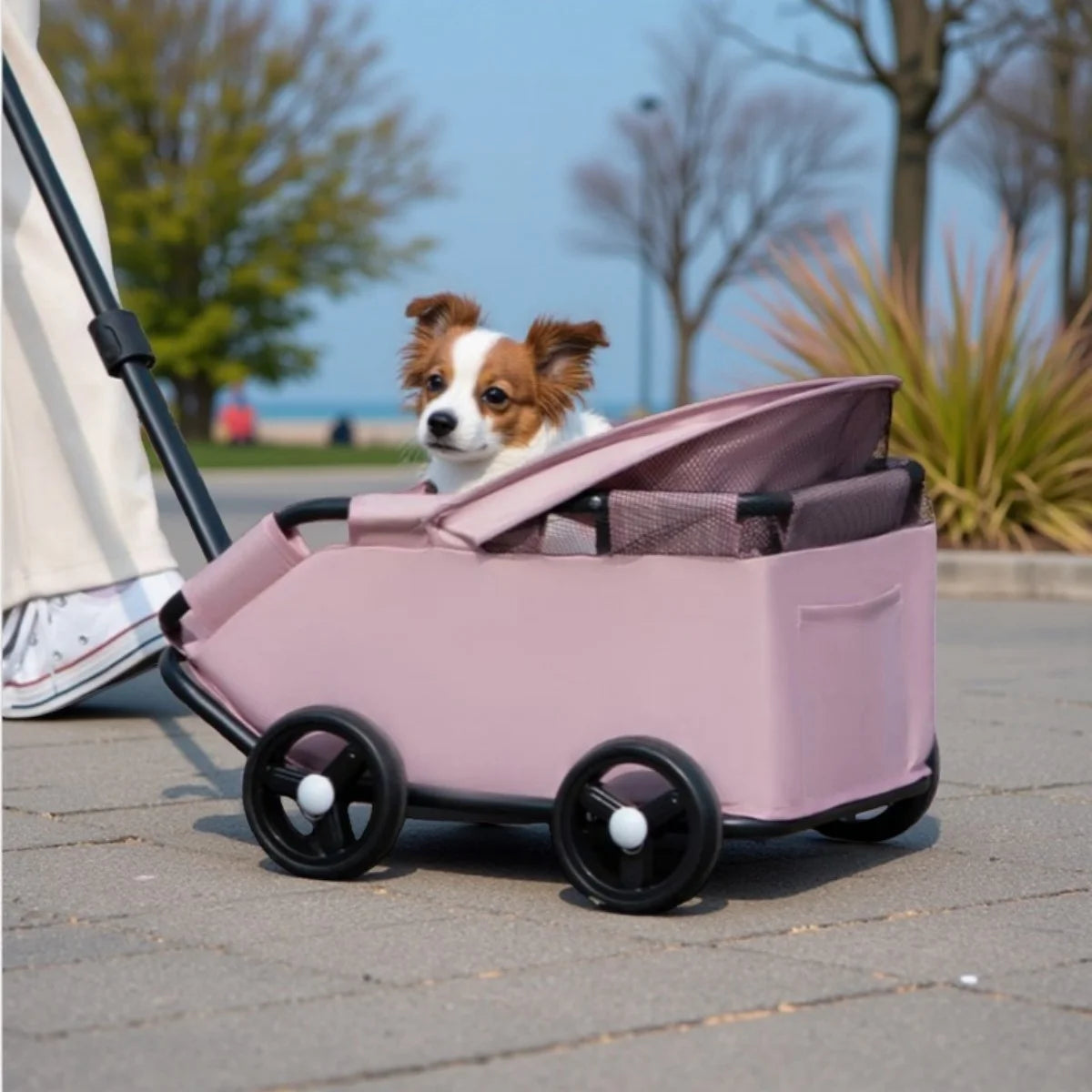 Trolley-Type Pet Dog Stroller