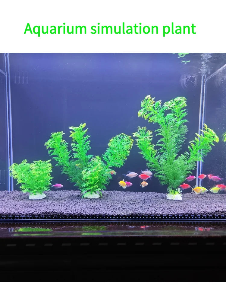 Plastic Aquarium Plant Decoration – Flexible & Realistic