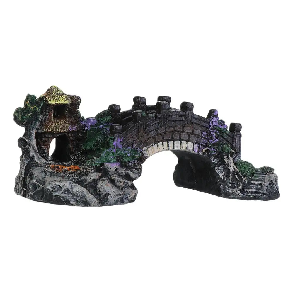 Resin Aquarium Bridge Decoration – Natural Look & Safe Design