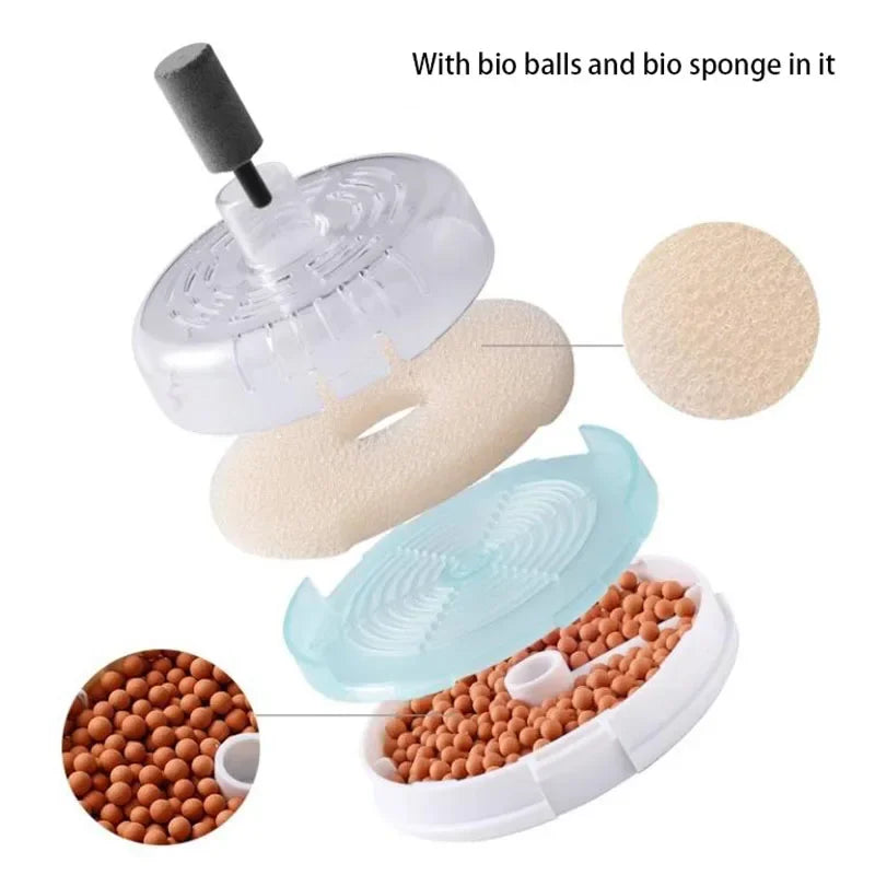 Transparent Biochemical Sponge Filter – Mini Aquarium Filter