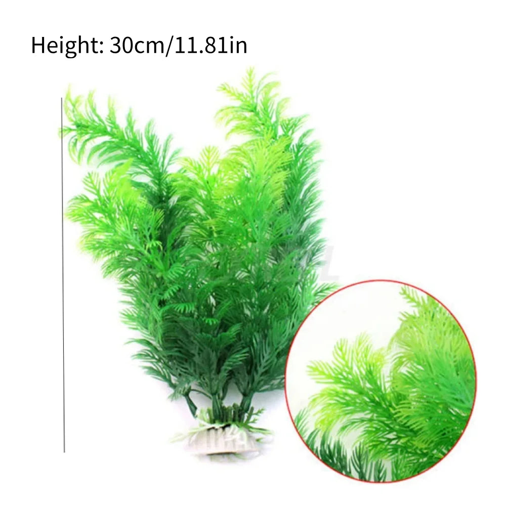 Plastic Aquarium Plant Decoration – Flexible & Realistic
