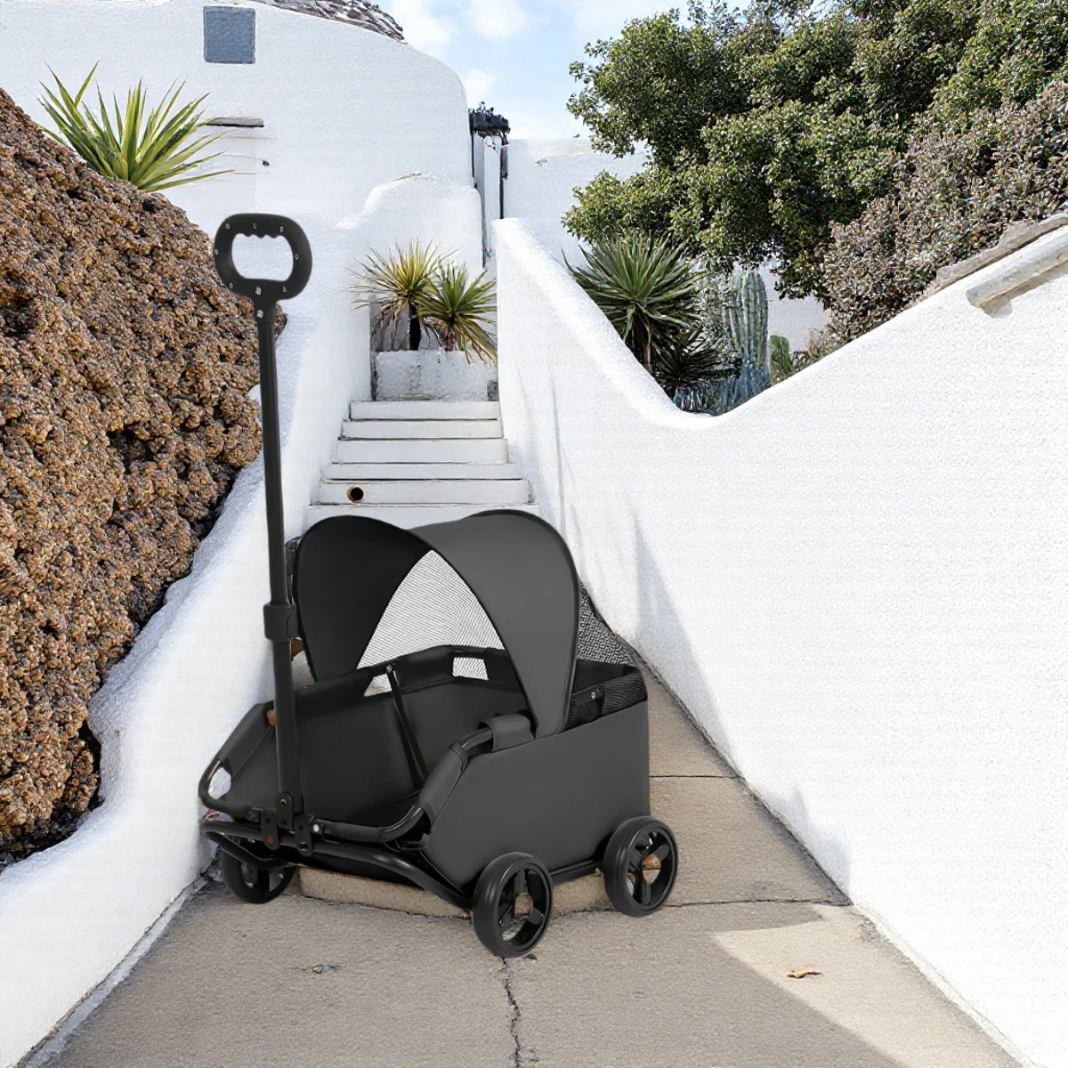 Trolley-Type Pet Dog Stroller