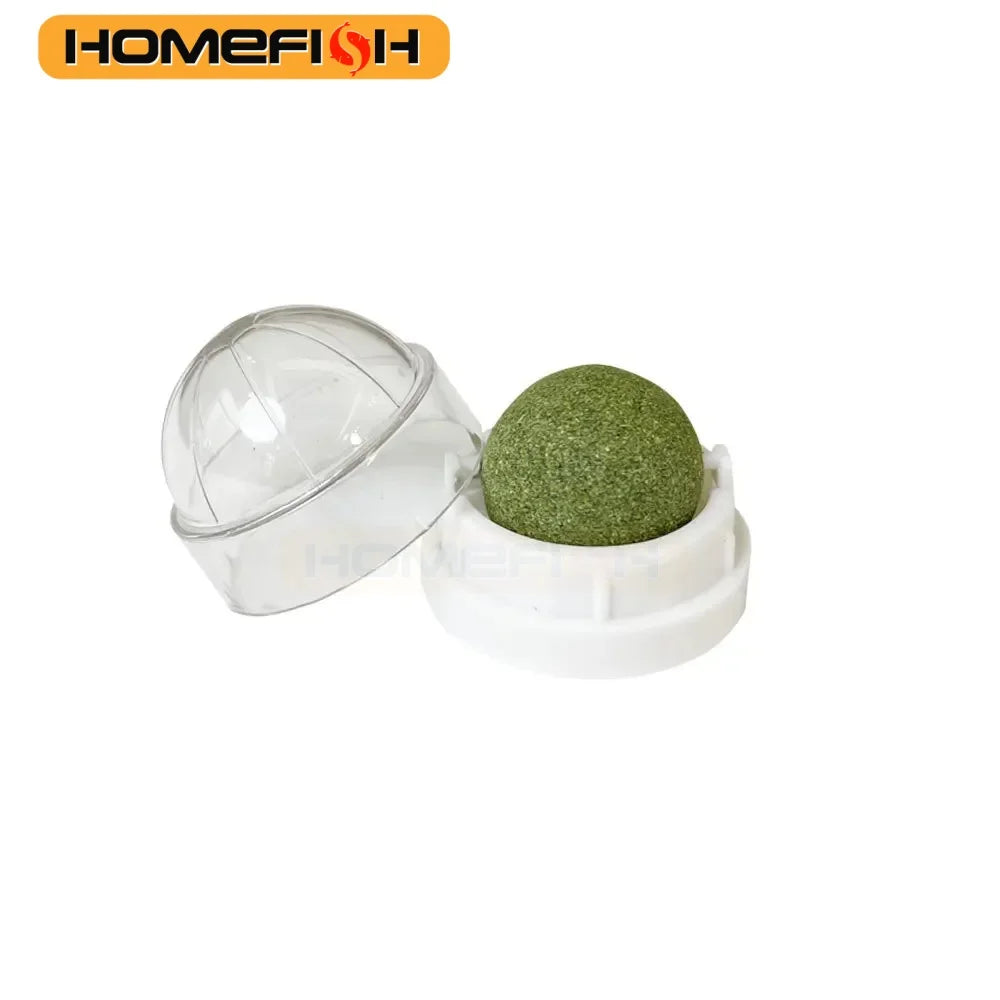 Stick-On Catnip Ball Toy – Fun & Healthy