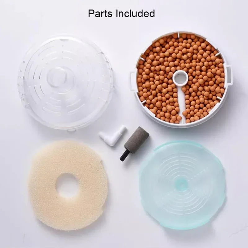 Transparent Biochemical Sponge Filter – Mini Aquarium Filter