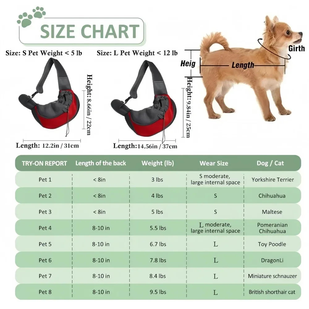 Dog Backpack Travel Carrier