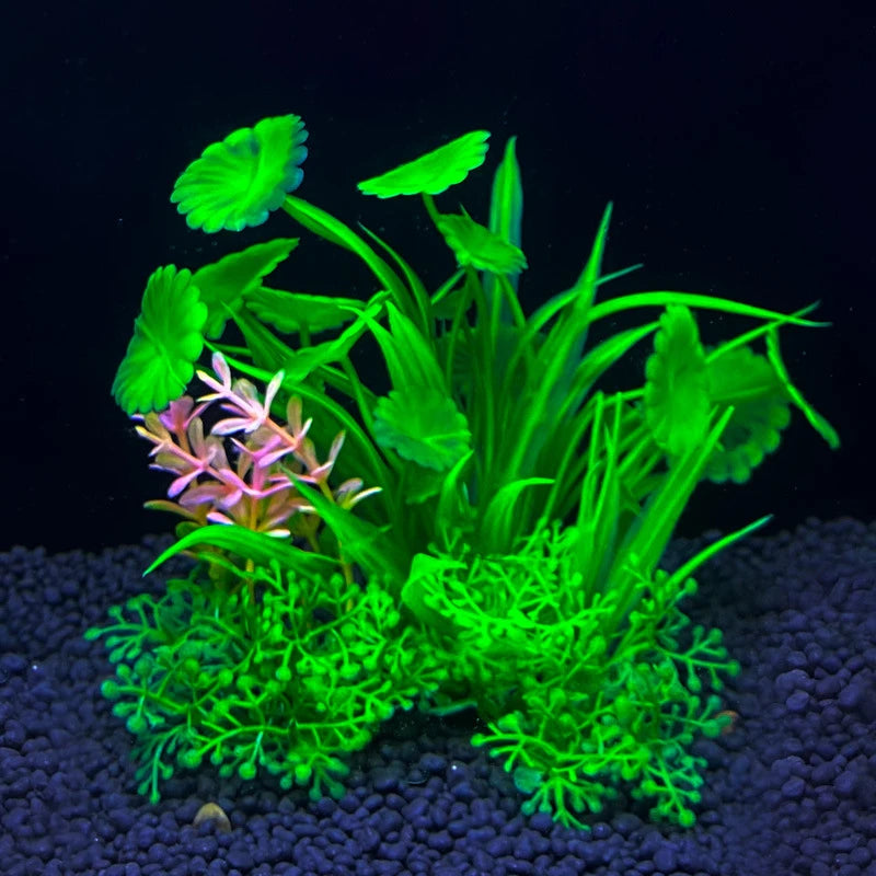 Artificial Aquarium Plant – 14cm Colorful Fish Tank Decoration