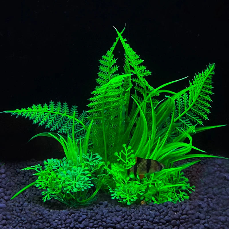 Artificial Aquarium Plant – 14cm Colorful Fish Tank Decoration