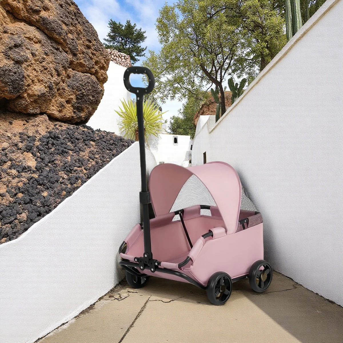 Trolley-Type Pet Dog Stroller