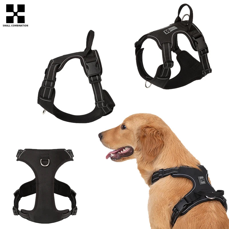 Personalized No-Pull Dog Harness – Reflective & Padded Vest