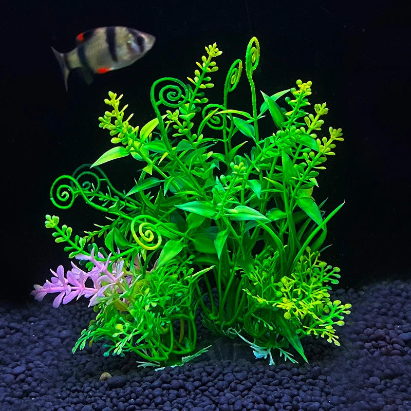 Artificial Aquarium Plant – 14cm Colorful Fish Tank Decoration