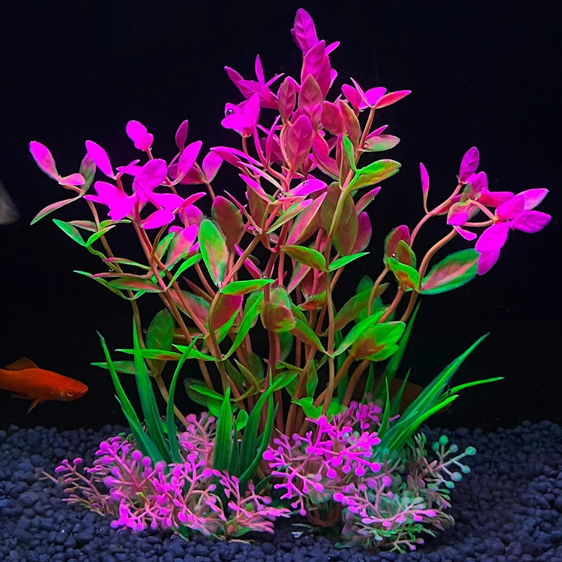 Artificial Aquarium Plant – 14cm Colorful Fish Tank Decoration