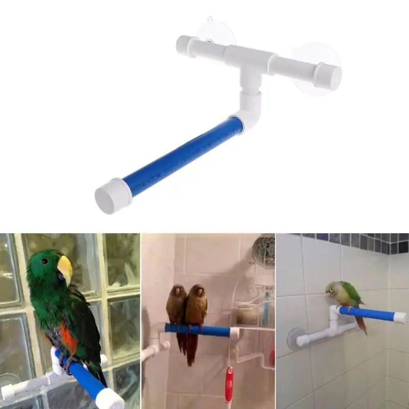 Plastic Bird Shower Perch with Suction Cups
