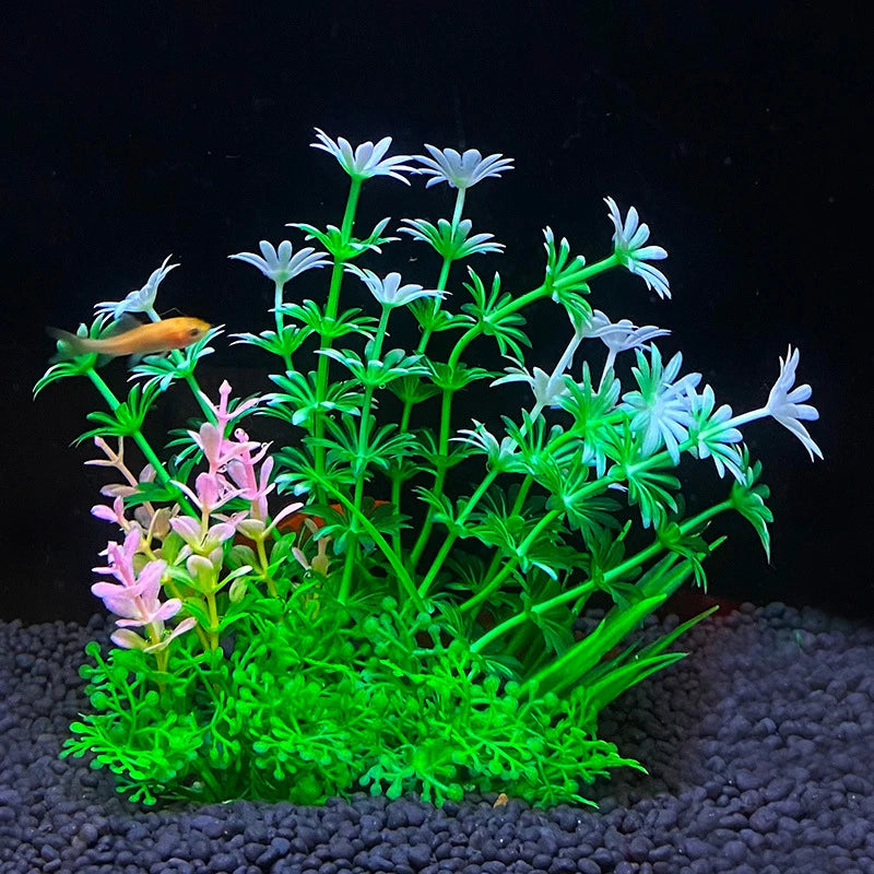Artificial Aquarium Plant – 14cm Colorful Fish Tank Decoration